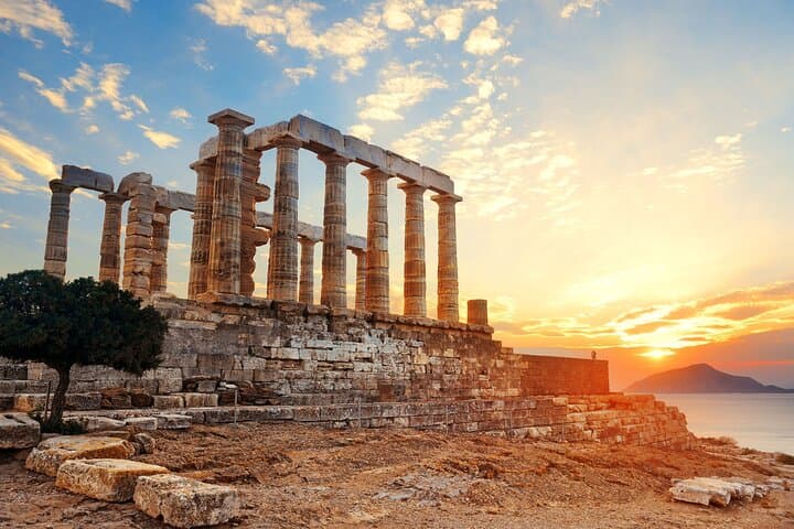 Excursion d'une journée ou d'une demi-journée d'Athènes au Cap Sounion