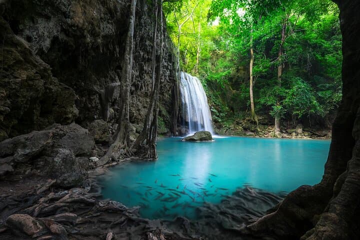 Discover Erawan Falls and the River Kwai from Bangkok image 2