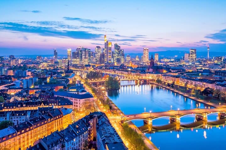 Tour privado al anochecer en Frankfurt