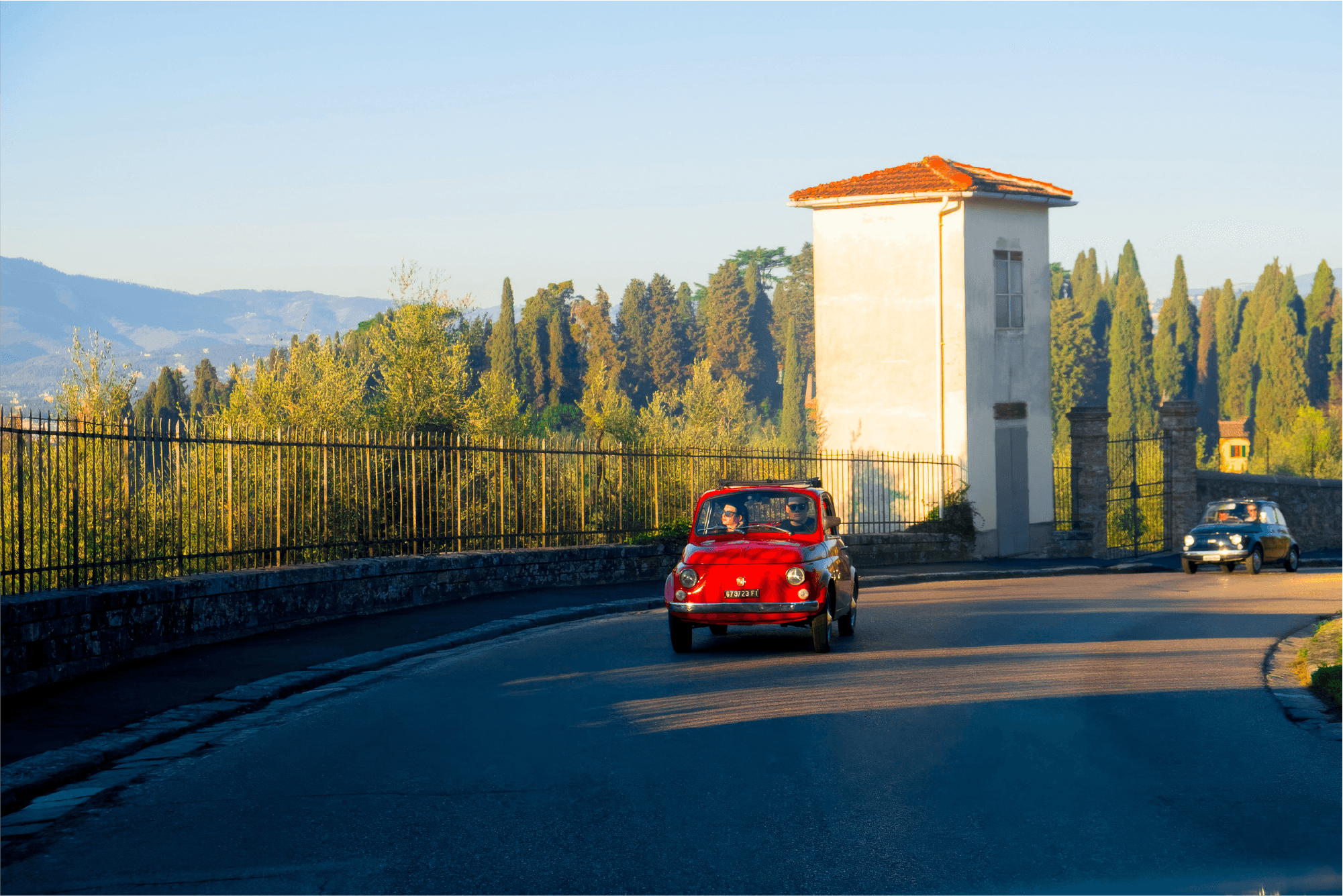 Balade privée en Fiat 500 de collection depuis Florence avec dégustation image 1