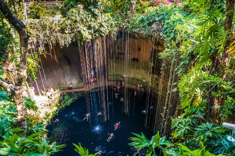 Chichén Itzá, cenote Saamal y Valladolid desde punto de encuentro