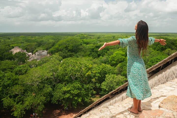Ek Balam Mayan City, Cenote Oxman Swim and Valladolid Colonial Experience