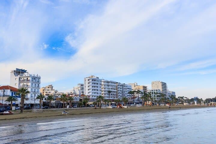 Larnaca Airport pickup with 1-hour coastal sightseeing tour image 2