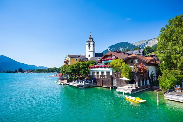 Excursion privée d'une journée de Munich à Salzbourg et aux lacs autrichiens