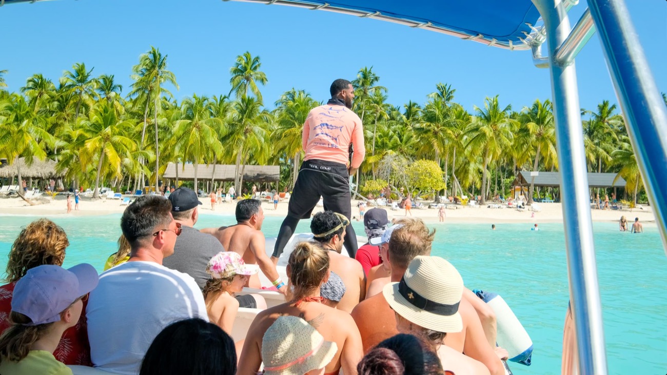 Saona Island Beach Party Catamaran Experience in Bayahibe and La Romana